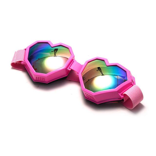 Heart Shaped Goggle Sunglasses - Mint Leafe Boutique 