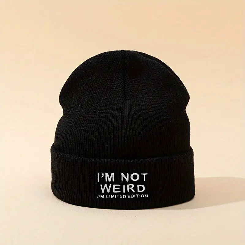 "I'm Not Weird" Graphic Skull Cap