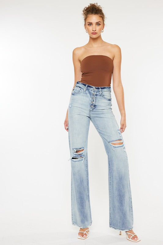 ULTRA HIGH RISE 90'S FLARE JEANS-KC7373ELV4