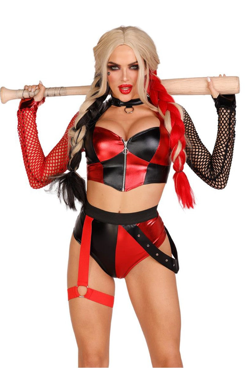 Two Piece Sexy Harley Costume Set