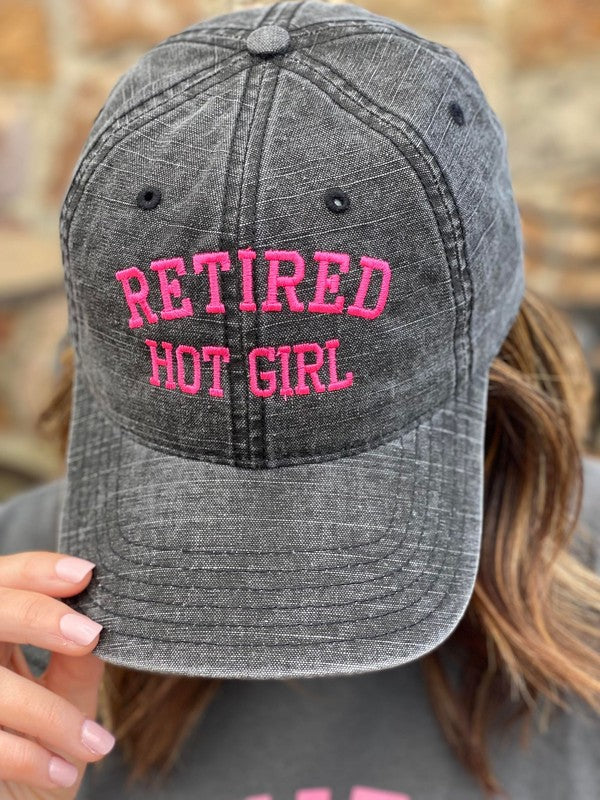 Retired Hot Girl Hat - Women Hats - Mint Leafe Boutique 