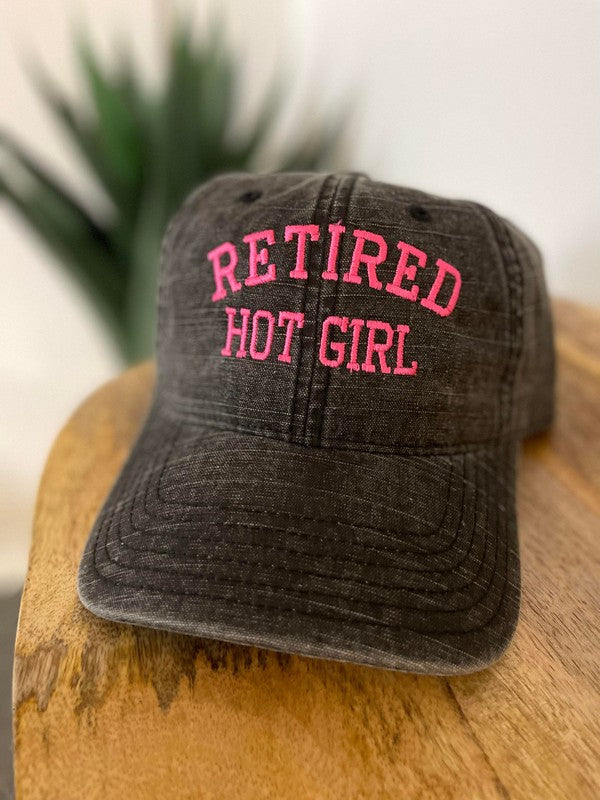 Retired Hot Girl Hat - Women Hats - Mint Leafe Boutique Retired Hot Girl Hat - Women Hats - Mint Leafe Boutique 