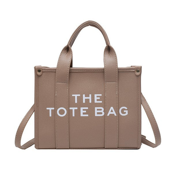 Vegan Leather "Tote Bag" Crossbody Bag