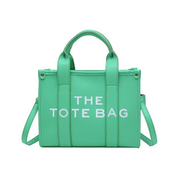 Vegan Leather "Tote Bag" Crossbody Bag