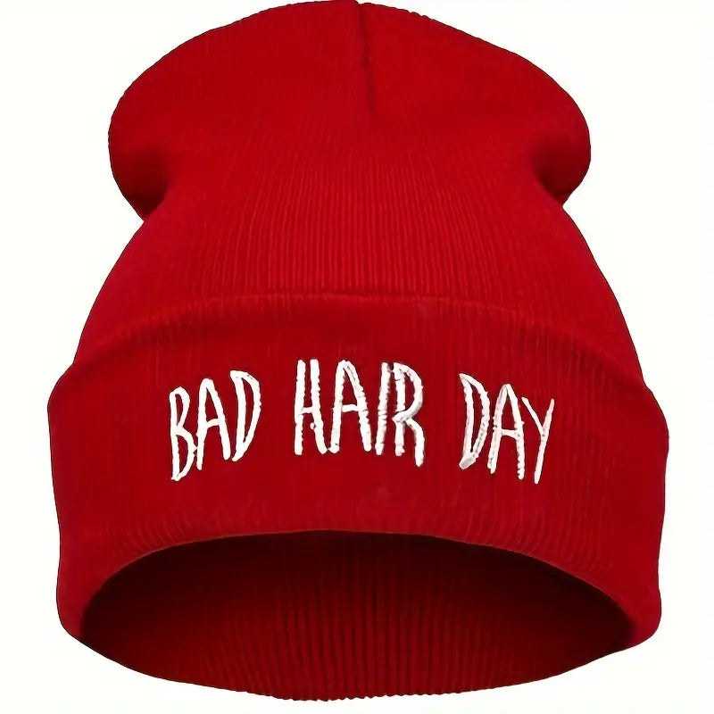 "Bad Hair Day!" Graphic Skull Cap
