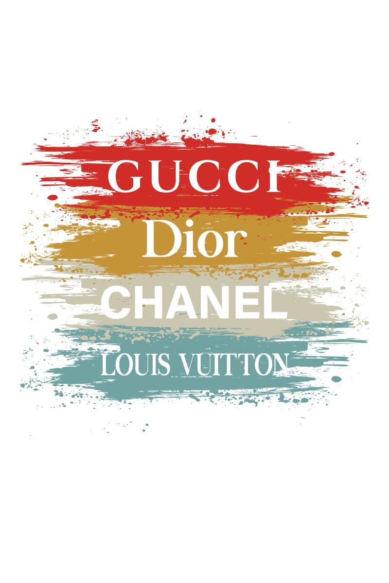 Gucci Dior Chanel Louis Vuitton Graphic T-Shirt