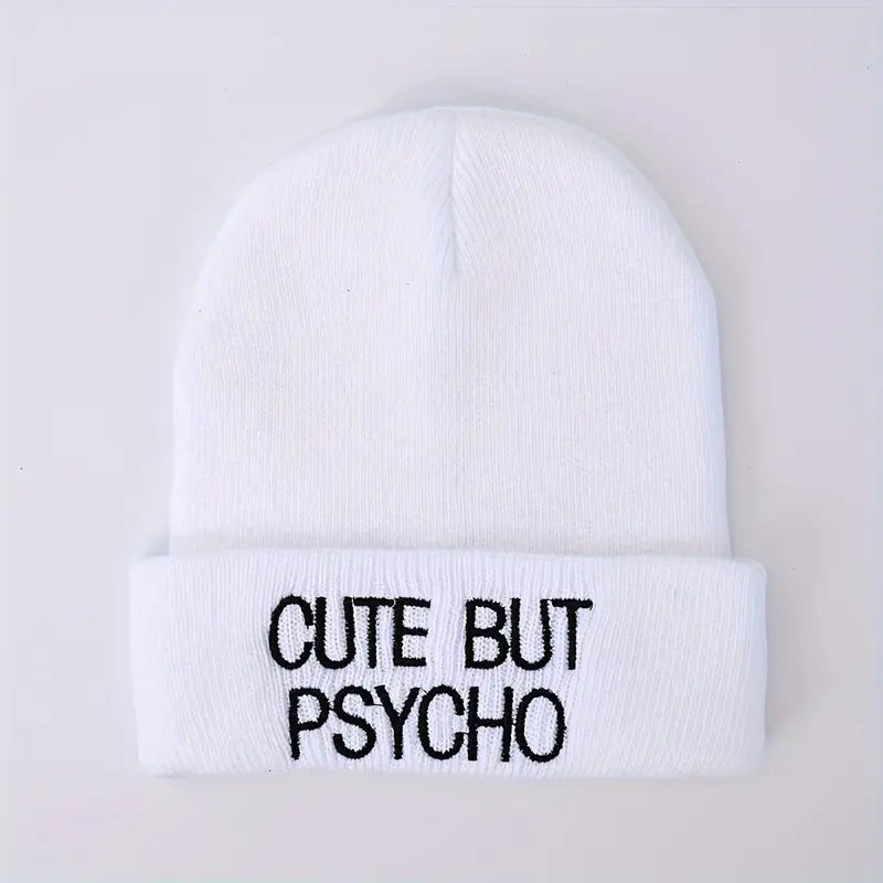 "Cute But Psycho!" Graphic Skull Cap