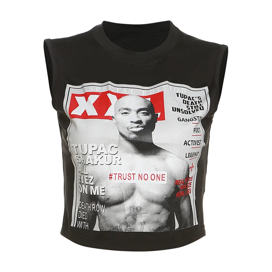 XXL Tupac Fashion Graphic Tank