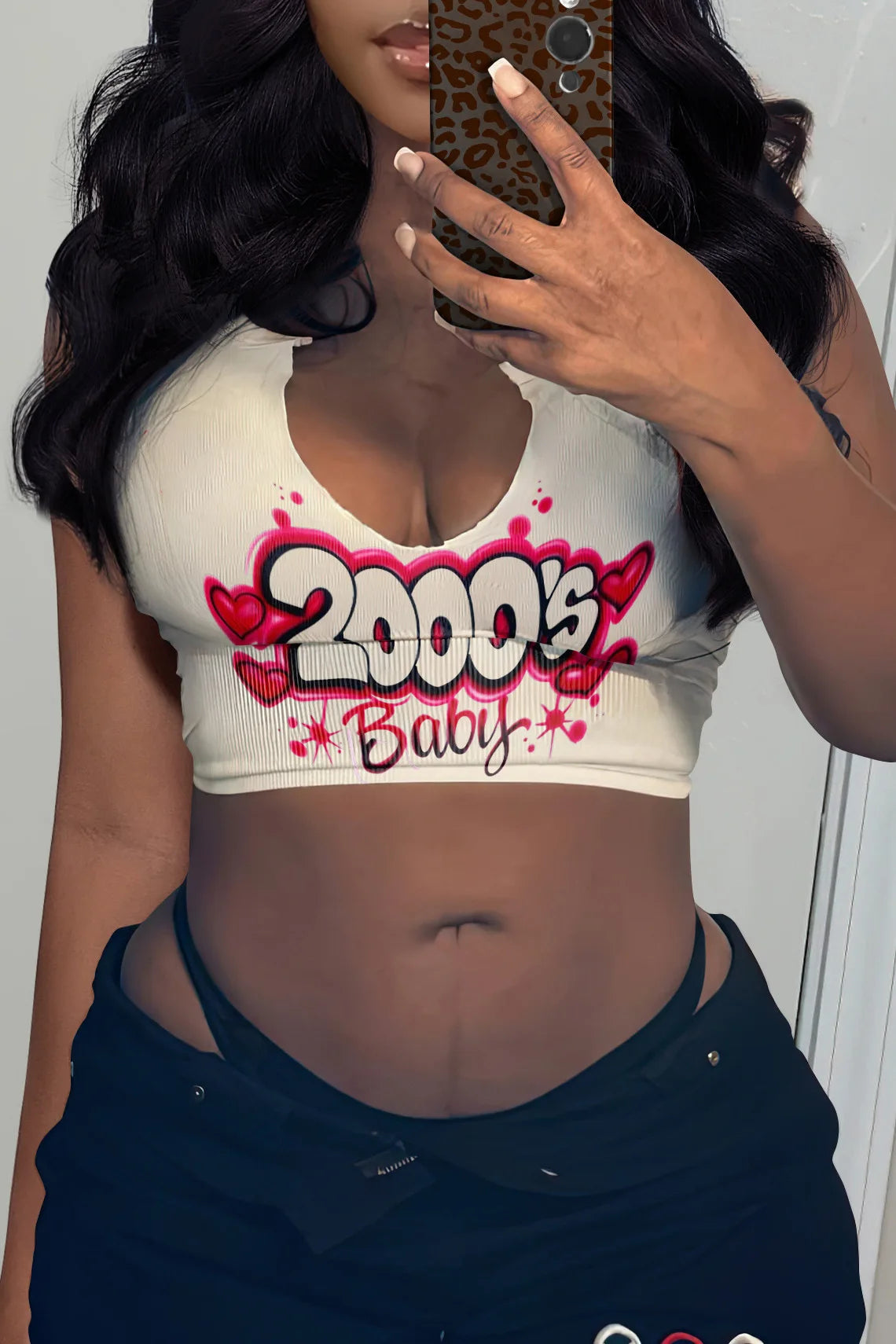 2000's Baby Tank Tee - Tops & Tanks - Mint Leafe Boutique 