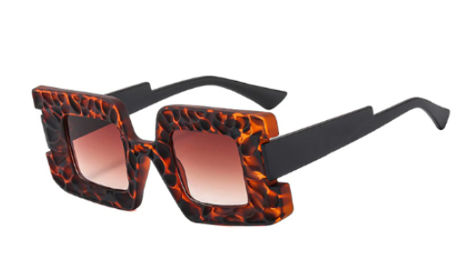 "Haha Land" Fashion Square Sunglasses