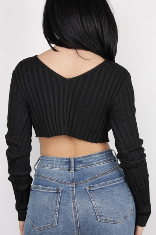 "Sexy Spring" Knit Open Front Top