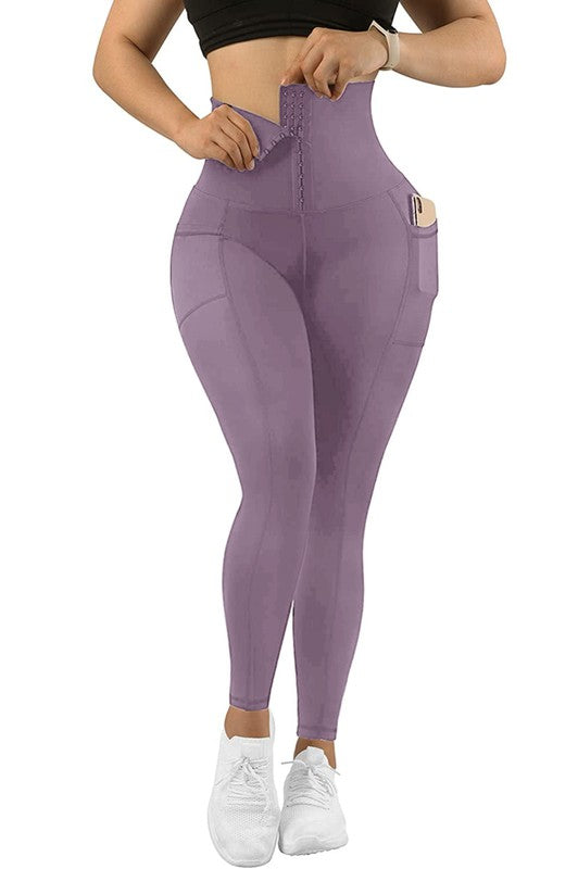 Body Shaping Corset Leggings with Pockets