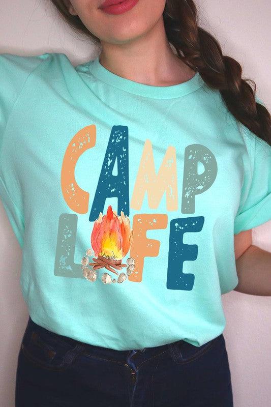 Camp Life Graphic Shirt - Mint Leafe Boutique 