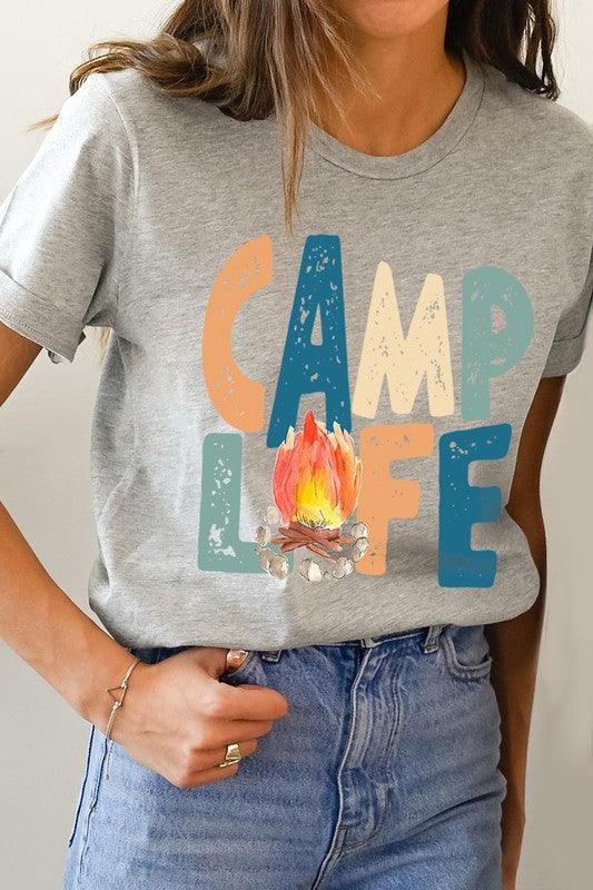 Gray Camp Life t shirt