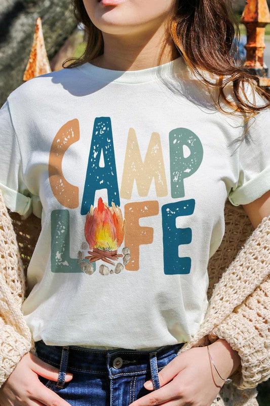 Camp Life Graphic Shirt - Mint Leafe Boutique 