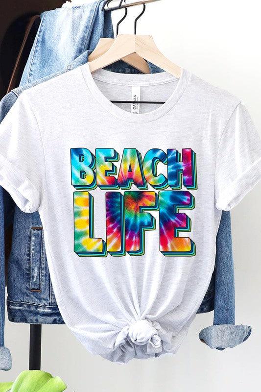 Beach Life Graphic Tee - Mint Leafe Boutique 