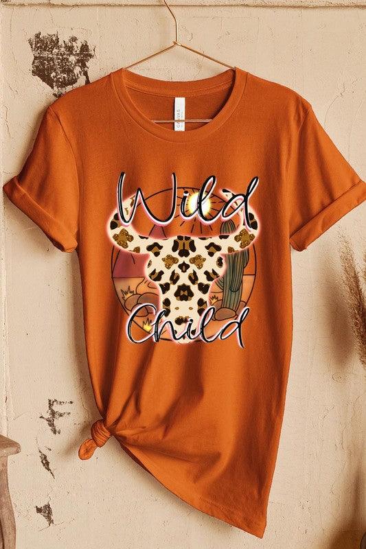 Wild Child Bull Head Graphic Tee - Mint Leafe Boutique 