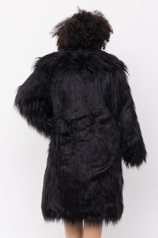 Glamazon Shaggy Fur Coat