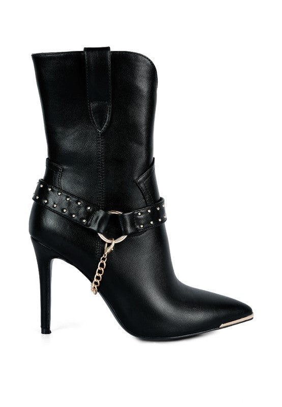 Pro Tip High Heeled Cult Ankle Boot