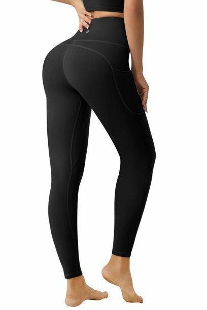 Black Yoga Pants Leggings with Pockets
