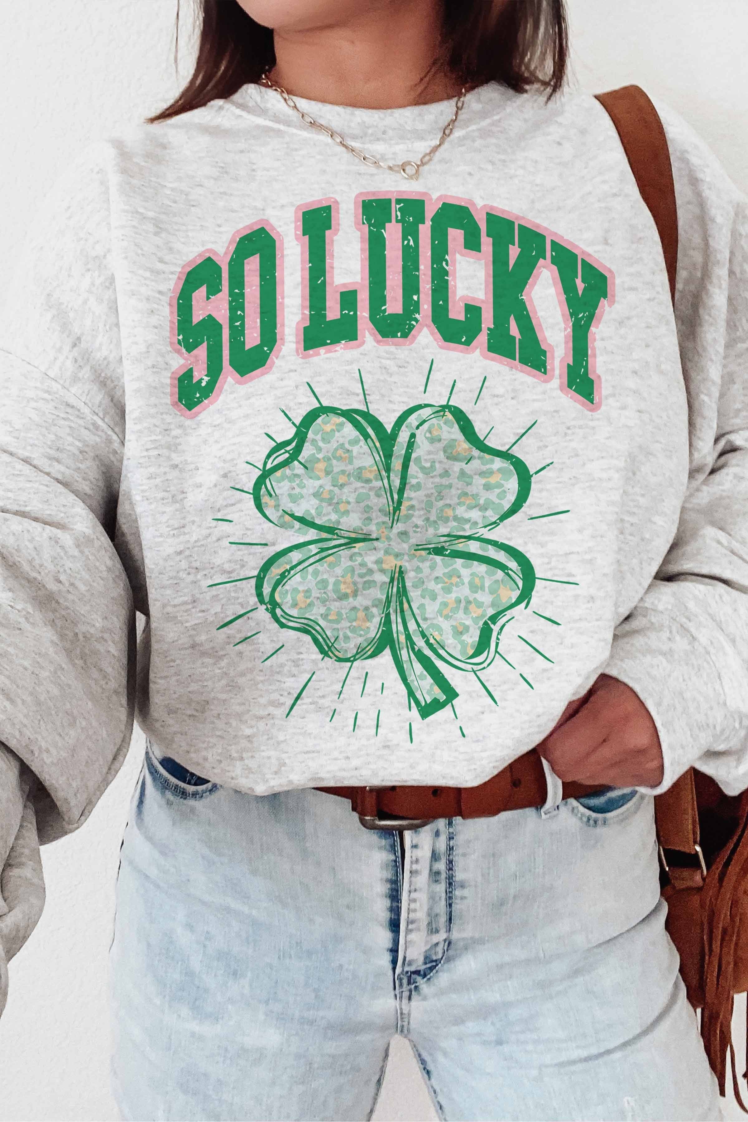 So Lucky Graphic Sweatshirt