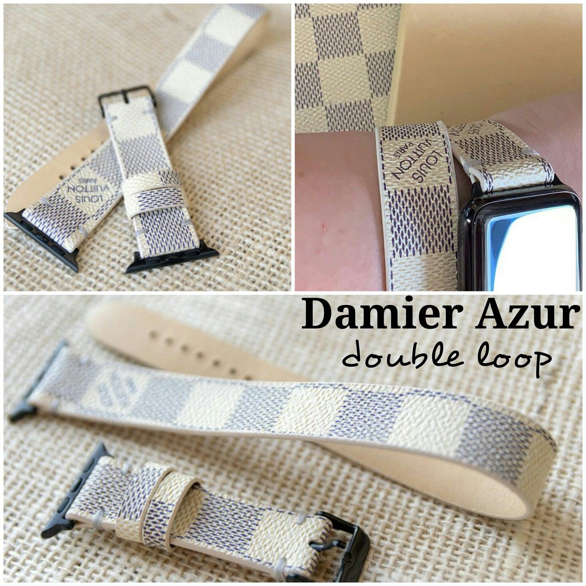 Apple Watch Band Classic LV Monogram Damier Azur - Mint Leafe Boutique 
