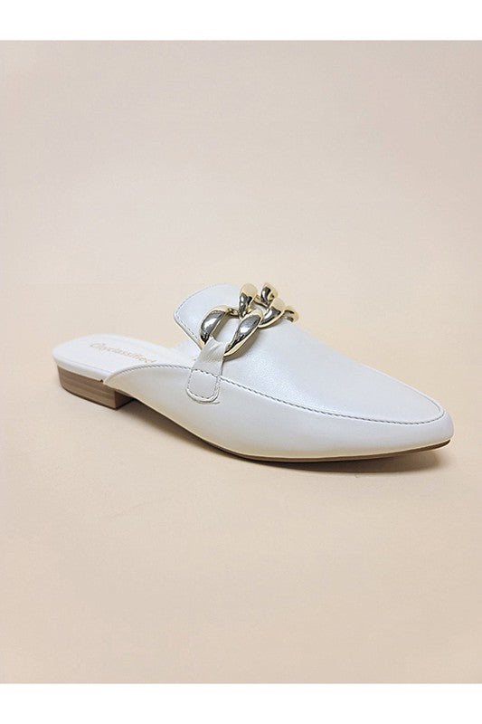 White Casual Flats