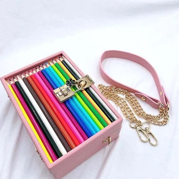 Fashion Cute Pencil Square Box Crossbody Bag
