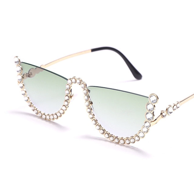 Miami Fashion Rhinestone Sunglasses