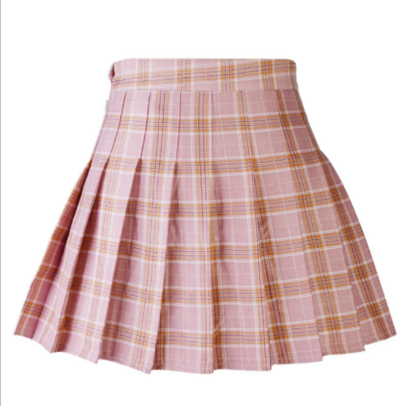 Plaid Flare Mini Skirt