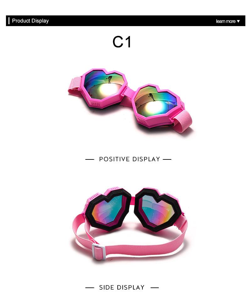 Heart Shaped Goggle Sunglasses - Mint Leafe Boutique 