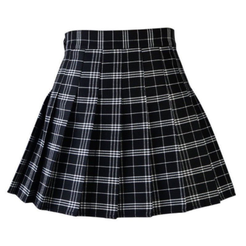 Plaid Flare Mini Skirt