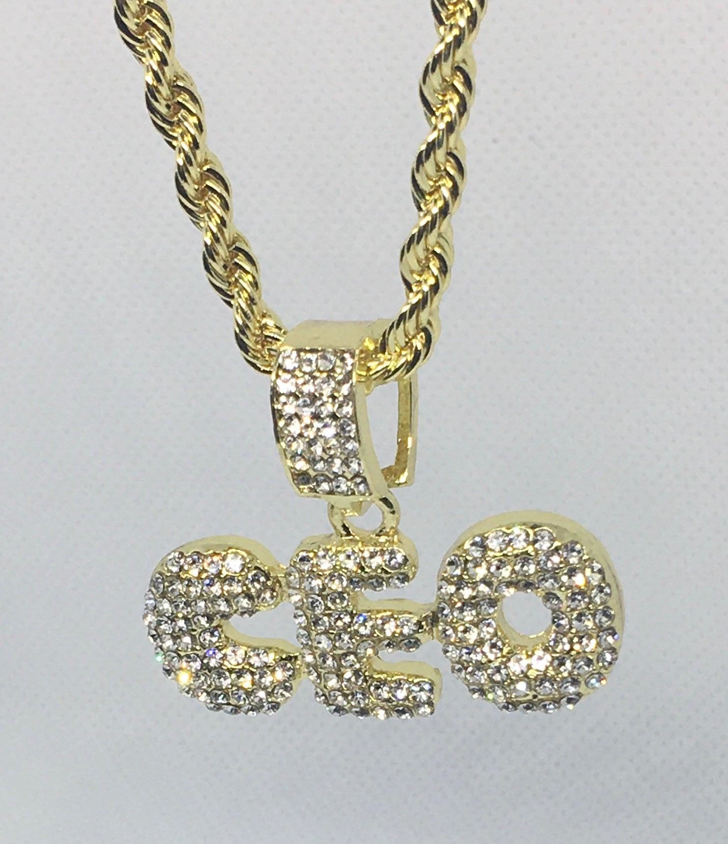 "The CEO"Bling Necklace - Mint Leafe Boutique 