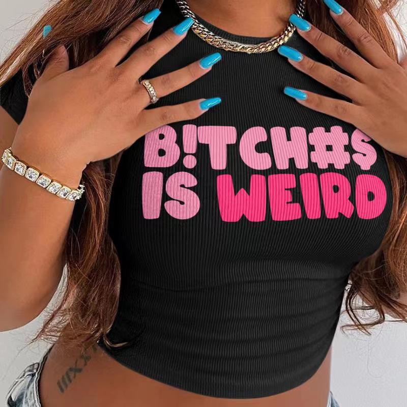 " B**ches are weird" Crop Top