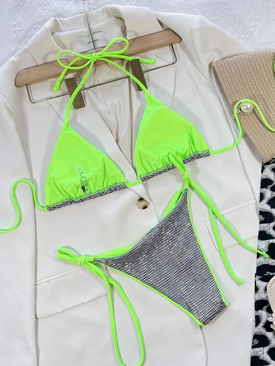 "Superstar" Sequin Bikini Set