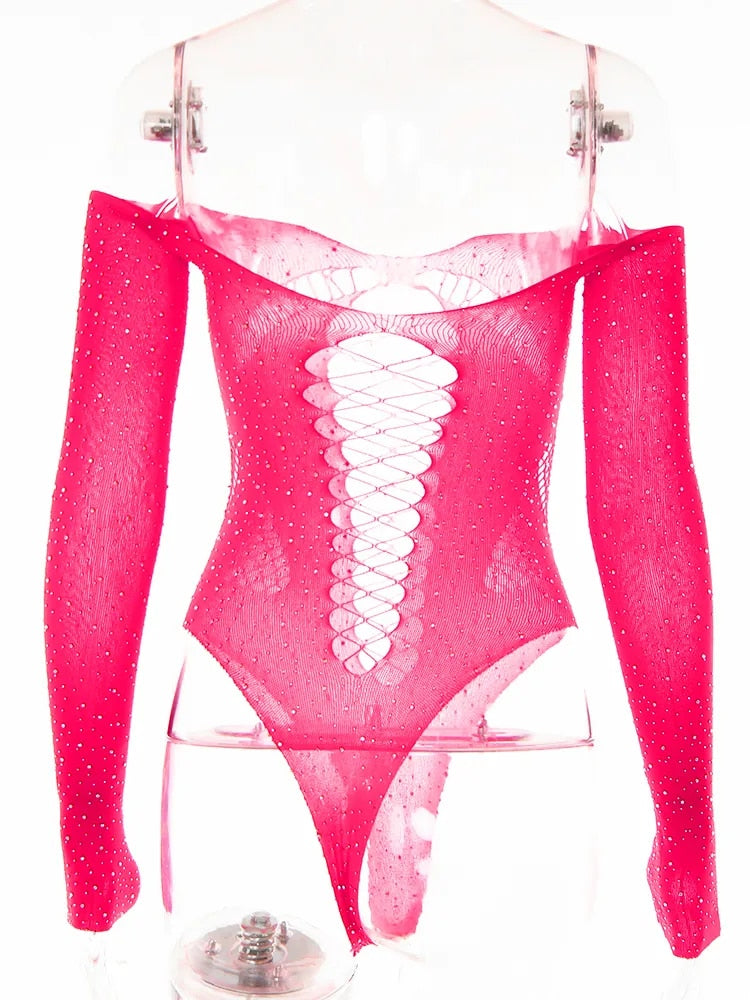 "Not a drill" Sexy Pink Bodysuit
