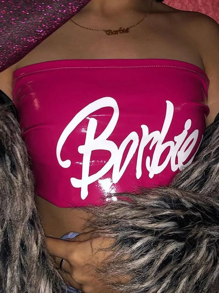 Barbie Tube Crop Top