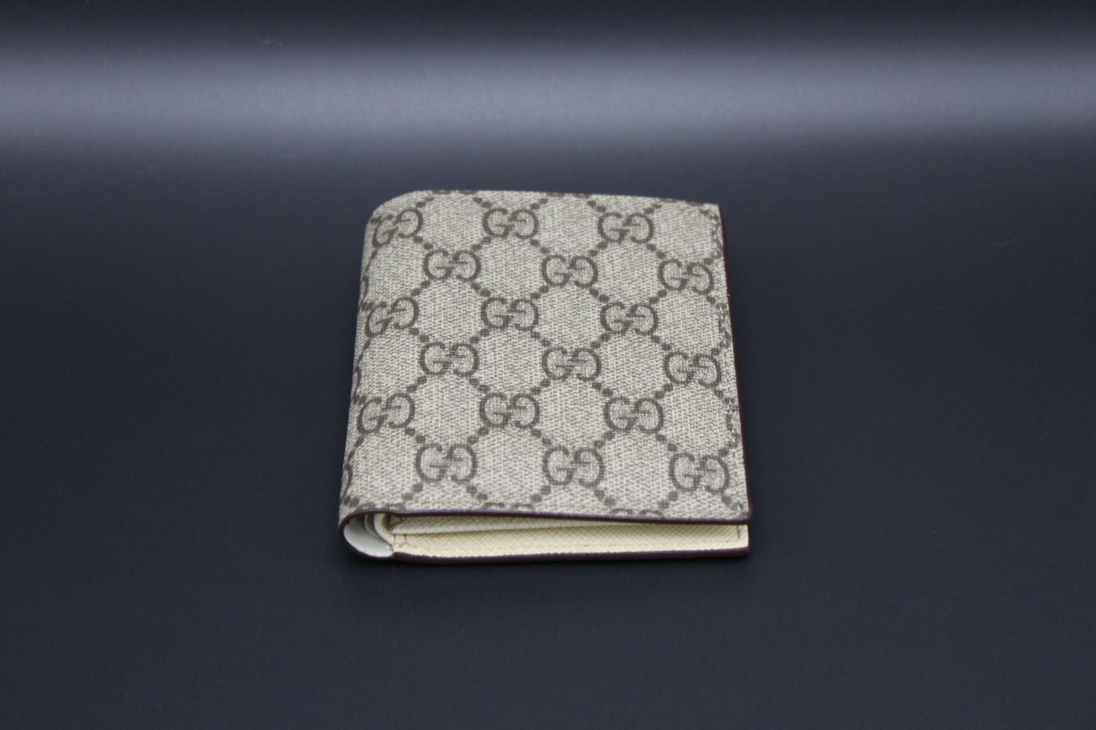 Louis Vuitton Supreme Hoodie Grey Leather Wallets Men
