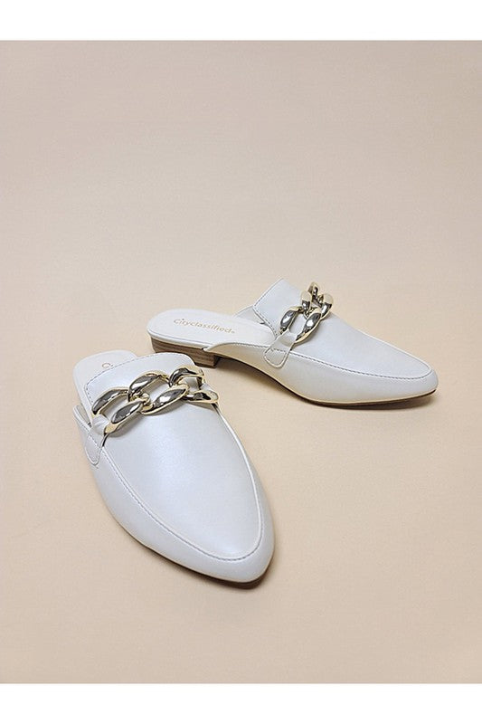 White Casual Flats