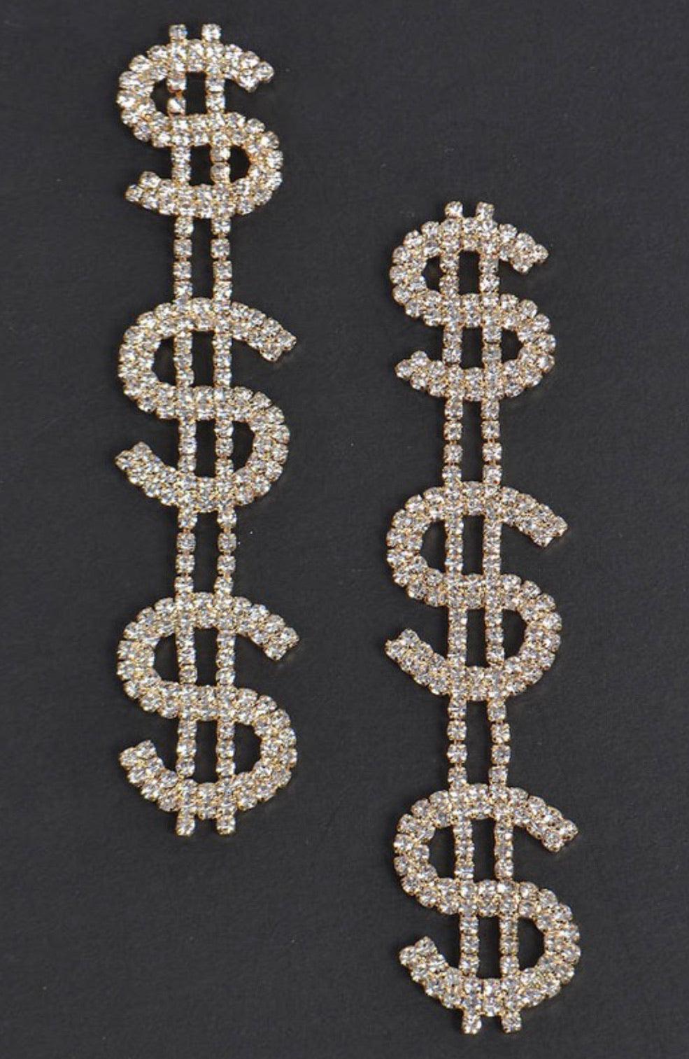 “Cash Me” Money Earrings - Mint Leafe Boutique 