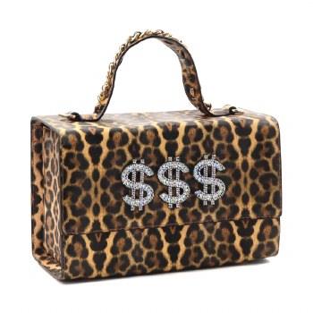 "Only Hot Girls Know" Fashion Money Tote *LEOPARD* - Mint Leafe Boutique 