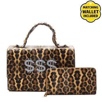 "Only Hot Girls Know" Fashion Money Tote *LEOPARD* - Mint Leafe Boutique 
