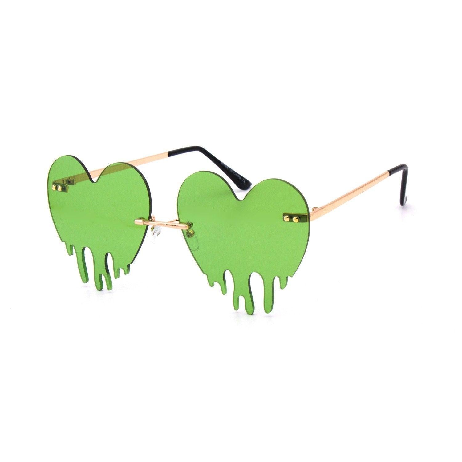 "Melting Hearts" Heart Shape Sunglasses - Mint Leafe Boutique 