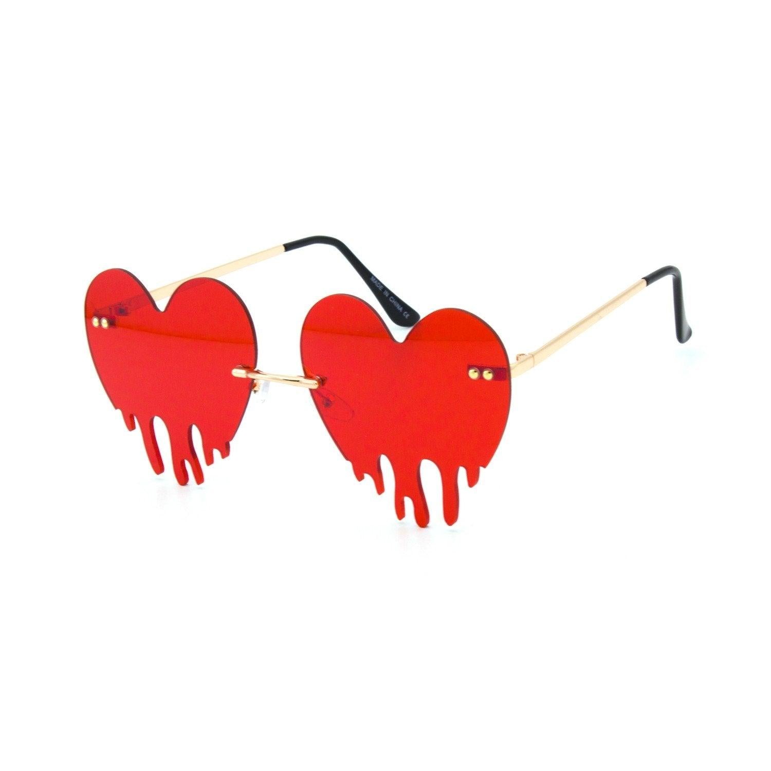 "Melting Hearts" Heart Shape Sunglasses - Mint Leafe Boutique 
