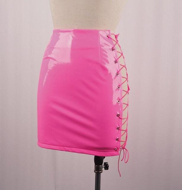 Sexy Lace Up Skirt - Mint Leafe Boutique 