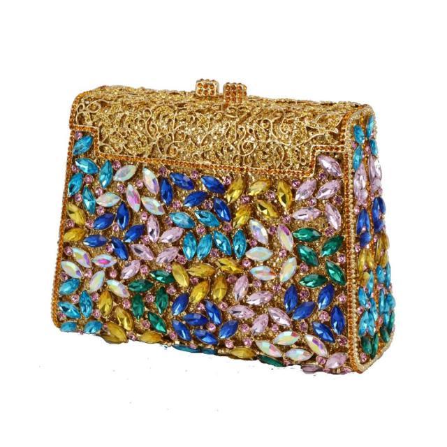 Crystal Luxury Handbag - Mint Leafe Boutique 